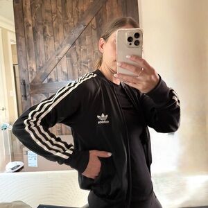 Vintage 90s Retro Adidas Three-Stripe Track Jacket Soccer Warm up Size Small S